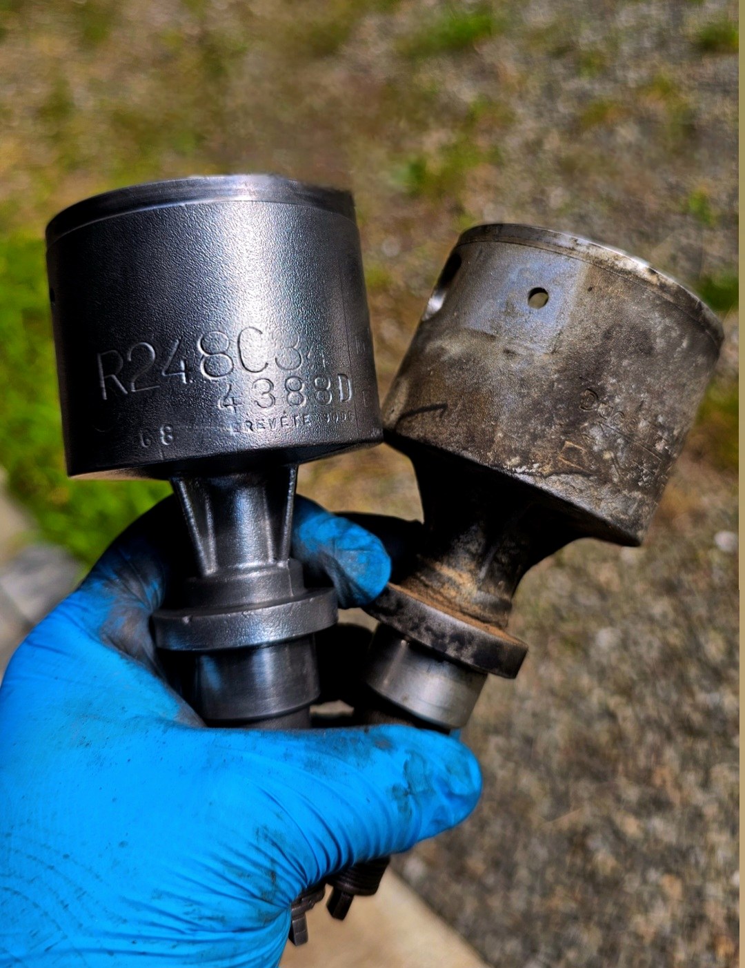 Comparaison d’une pièce ancienne et d’une pièce neuve